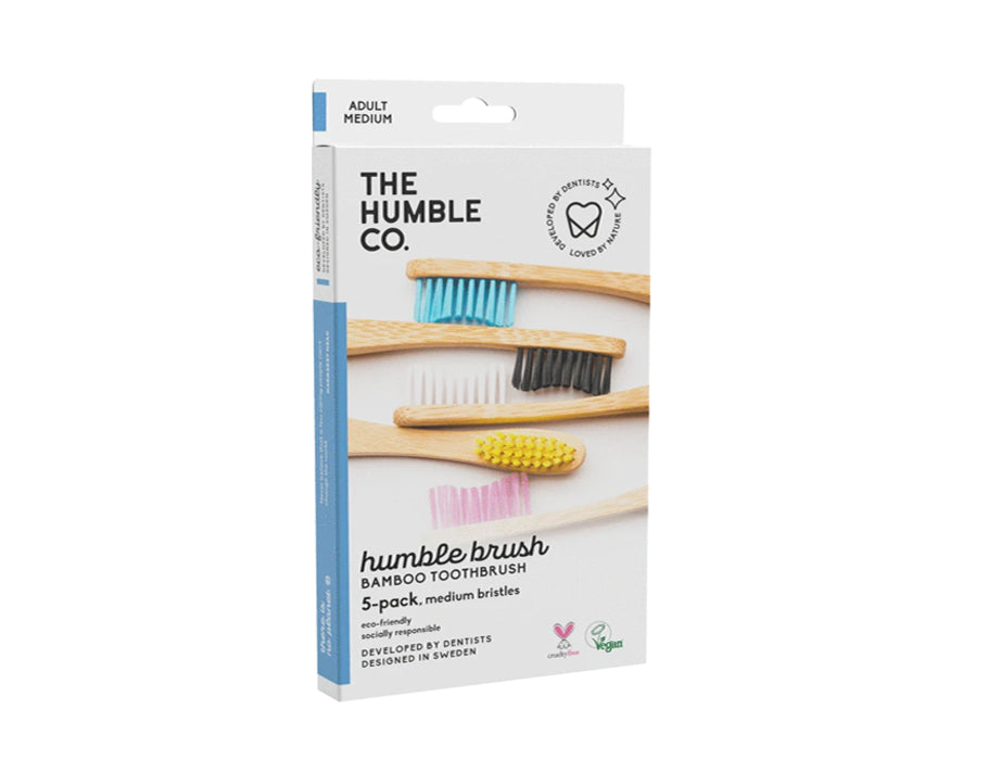 The Humble Co. Toothbrushes Bamboo medium 5 pieces