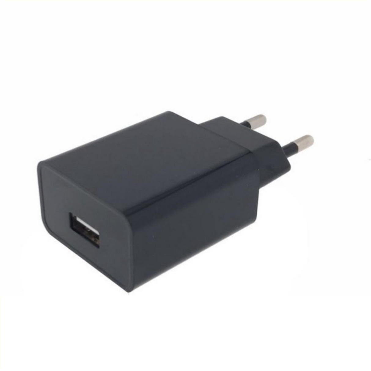 USB -lader 2A svart (hengende pakke)