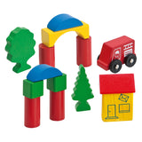 Eichhorn wooden blocks with vehicles, 50dlg.