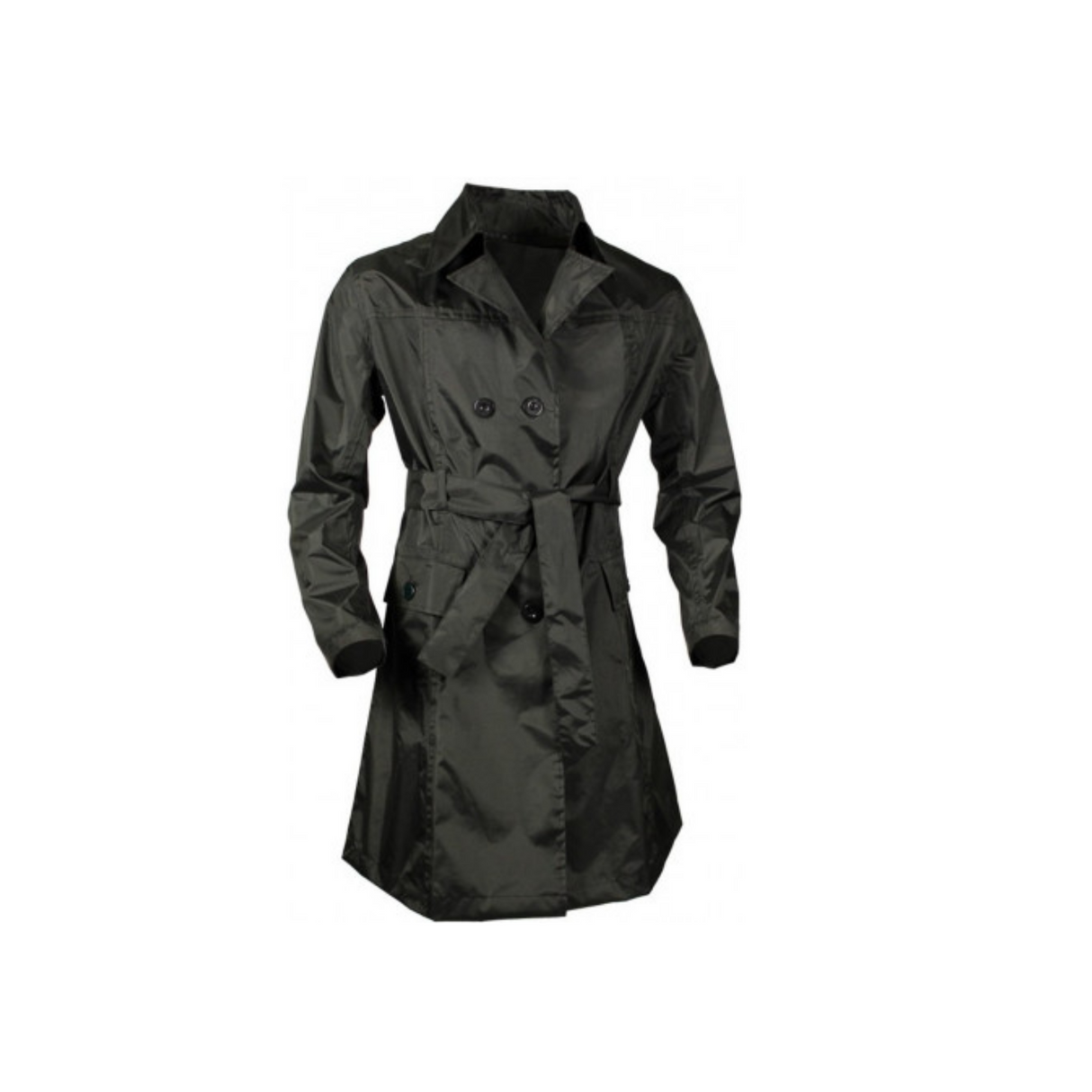 Dr rain mantle ladies, size XL. Black, with removable hood, 2 bags, + carrier bag