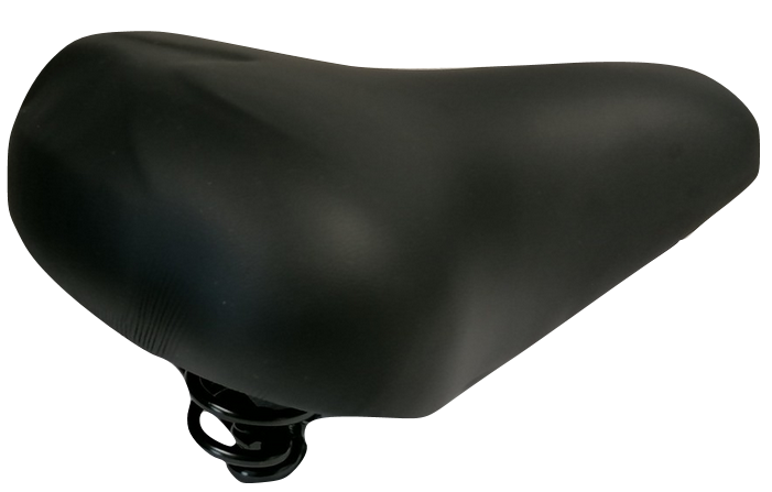 Selle Monte Grappa 530 Max Comfort Metal Feathers Sort med Strop