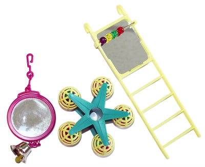 Toy de Pet Bird MP Spiegel Ladder Carrousel