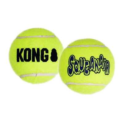 Kong Squeakair Tennis Ball Yellow med bip