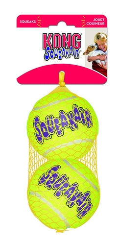 Kong Squeakair Tennis Ball żółty z sygnałem dźwiękowym