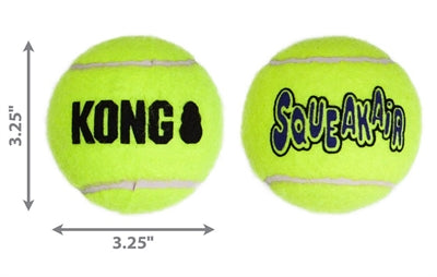 Kong Squeakair Tennis Ball Yellow med bip