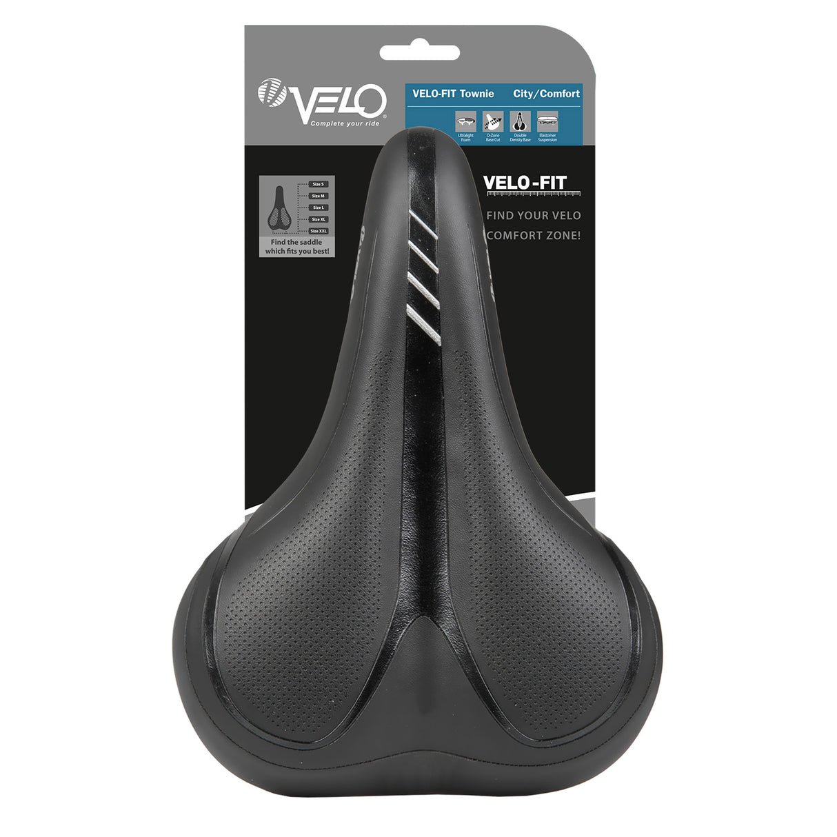 Velo Saddle Townie xl Light Comfort Foam