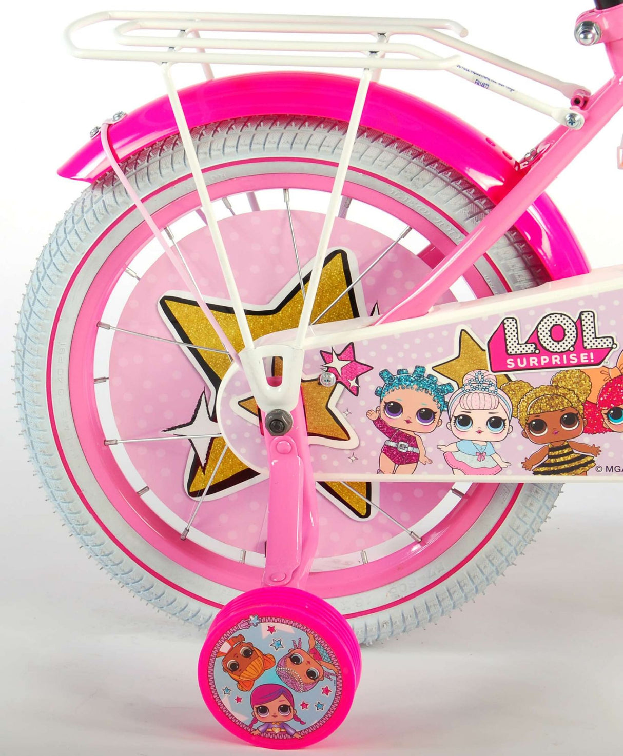 Lolsuprise children's bike girls 16 inch pink