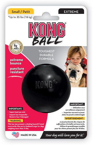 Kong extrem Gummi Ball schwaarz