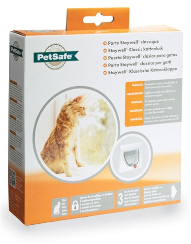 Petsafe Kattenluik four way wit