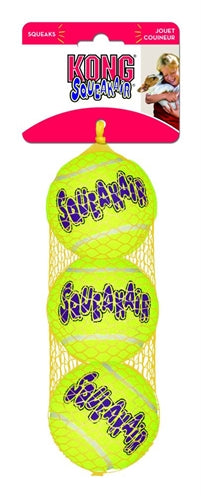 Kong squeakair tennis ball yellow with beep