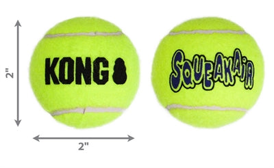 Kong Squeakair Tennis Ball Yellow med bip