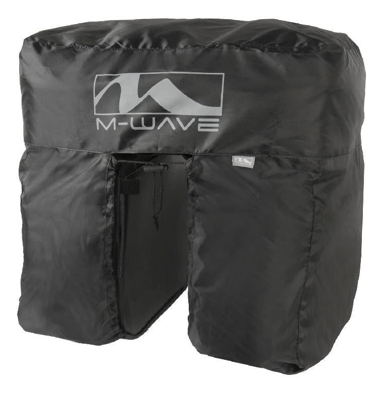 Cubierta de lluvia M-wave m-wave universal para bolsa de bicicleta doble