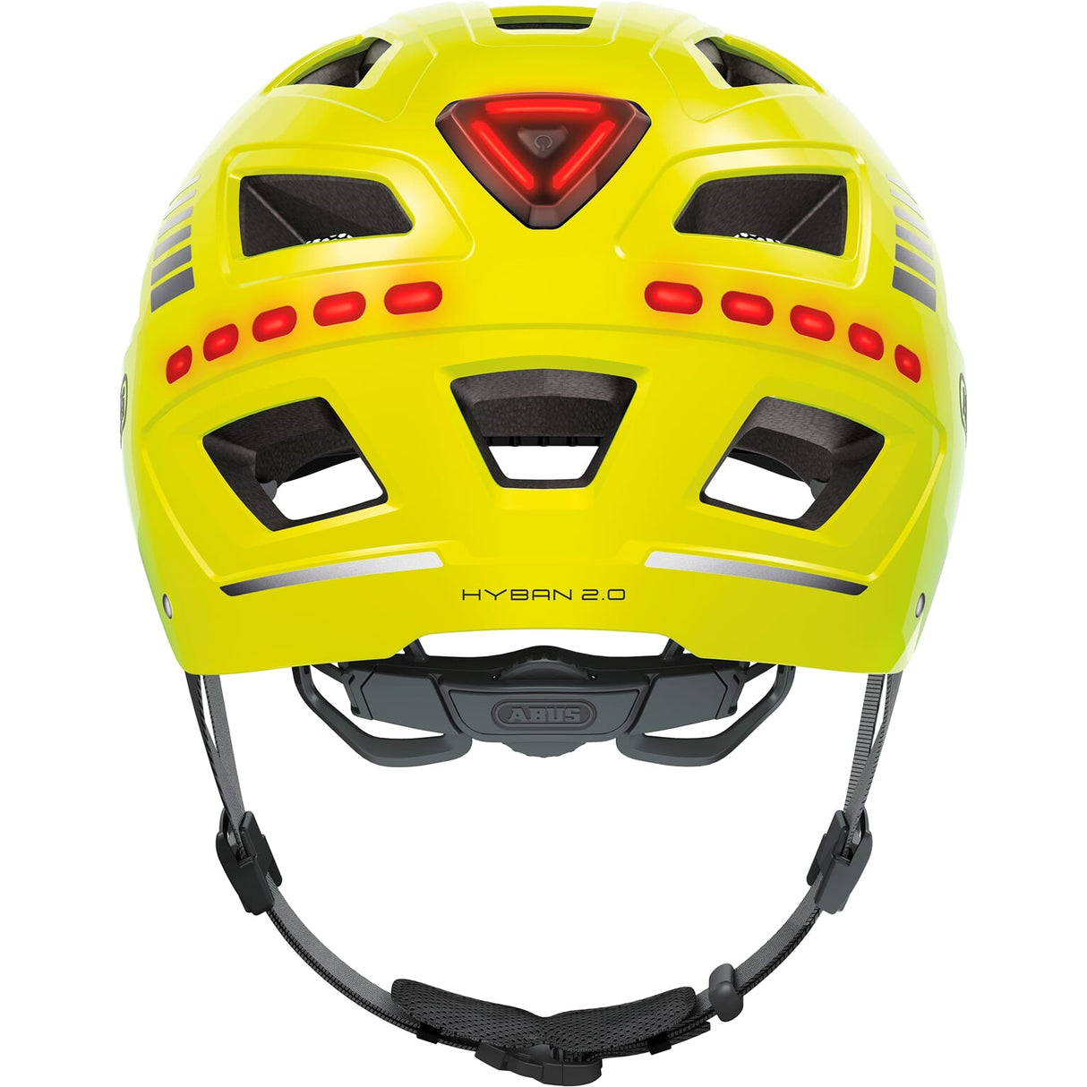 ABUS Casco Hyban 2.0 LED SEÑAL Amarillo L 56-61 cm