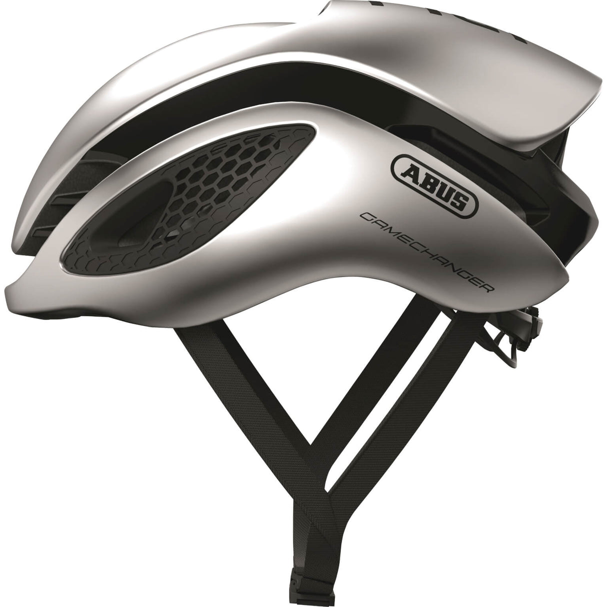 Abus Helm Gamanesch Glanz Sëlwer L 59-62cm