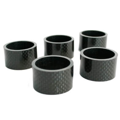 Spacers 28.6 mm 1-1 8 inch oversized 20 mm carbon 5 stuks 6500033