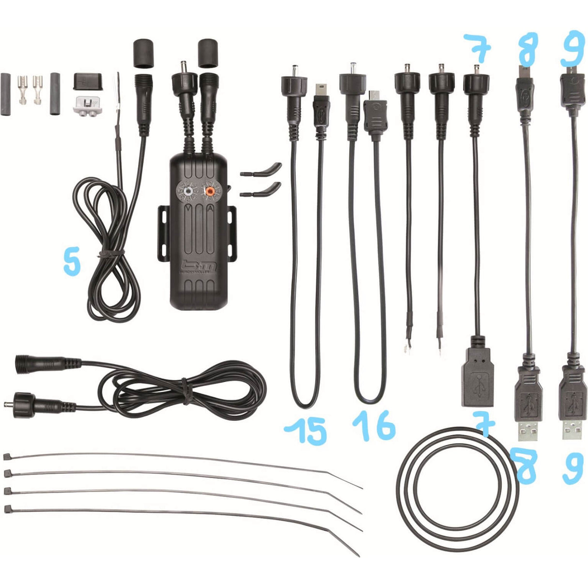 Busch Muller Busch + Müller Cable E-Work NR 16 Rund til Micro-USB