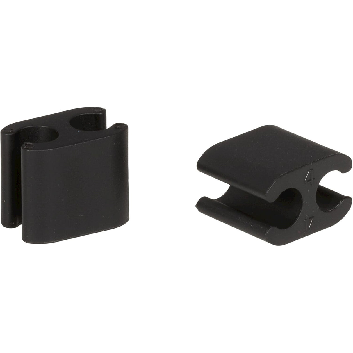 Elvedes Kabelclips duo zwart 4,1+5mm plastic(p 10)CP2020103