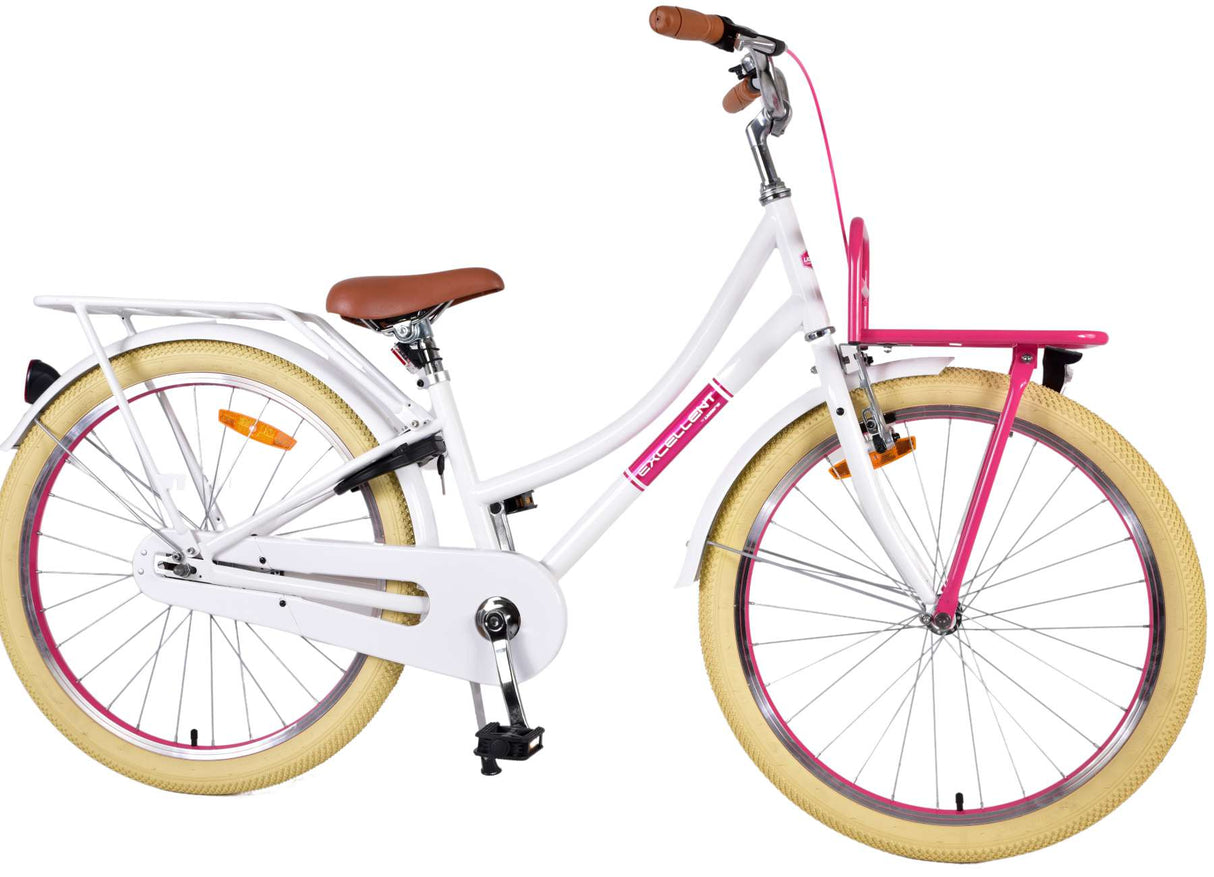 Chicas de bicicleta infantil de Vlare Volare White de 24 pulgadas de 24 pulgadas