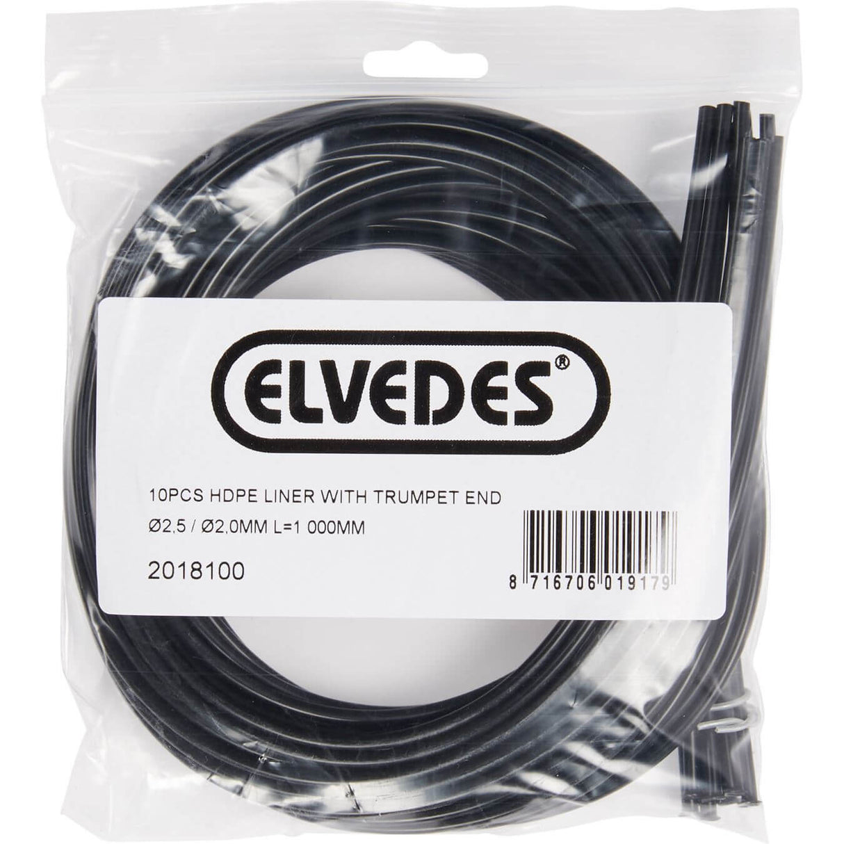 Elvedes Liner met trompetje 2,5 2mm 1000mm(10)HDPE 2018100