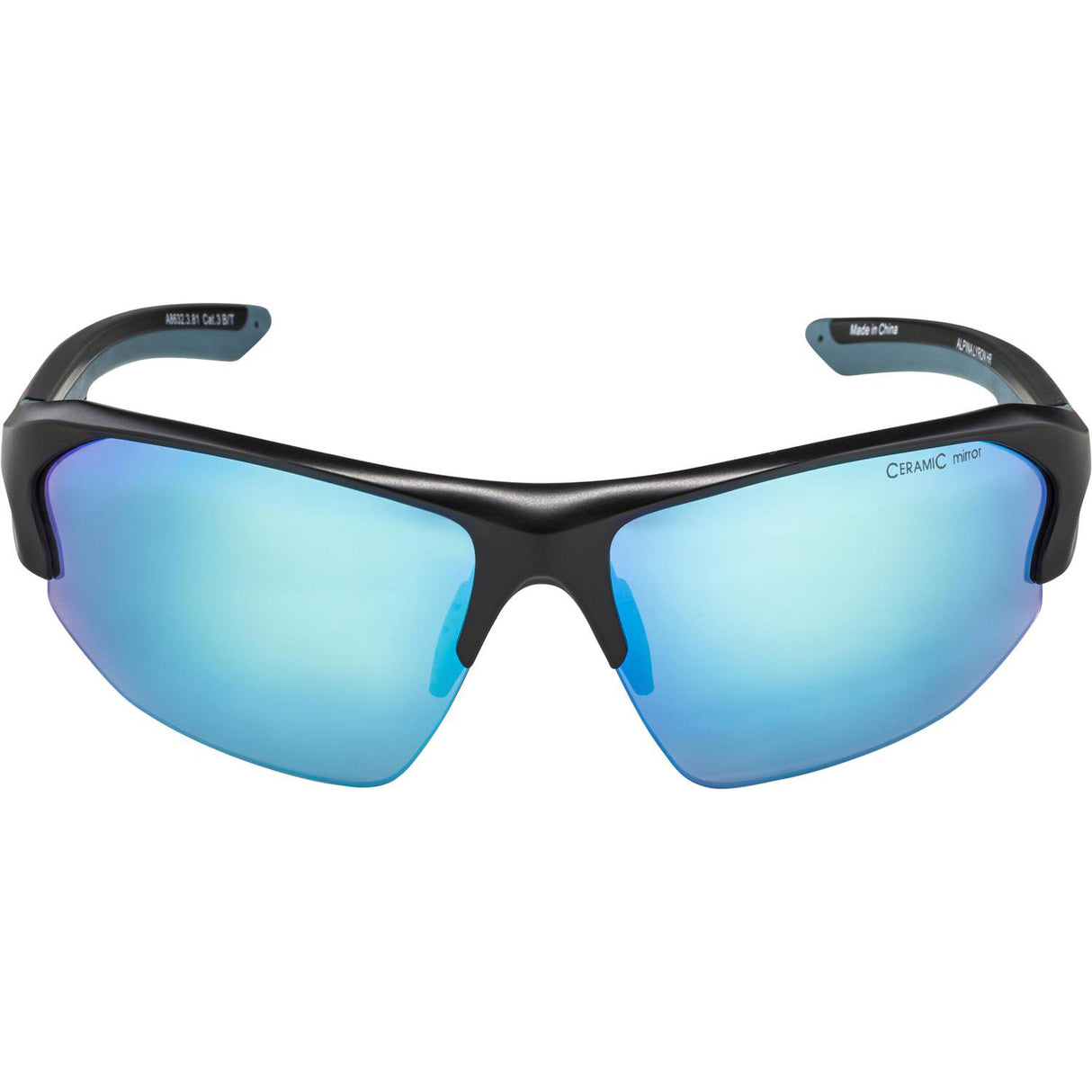 Lunettes de vêtements de sport olympiques Lyron HR Black Matt-Blue Cmb