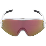 Lunettes de vêtements de sport olympiques 5W1NG QV WHITE MATT RED MIRROR CAT.3