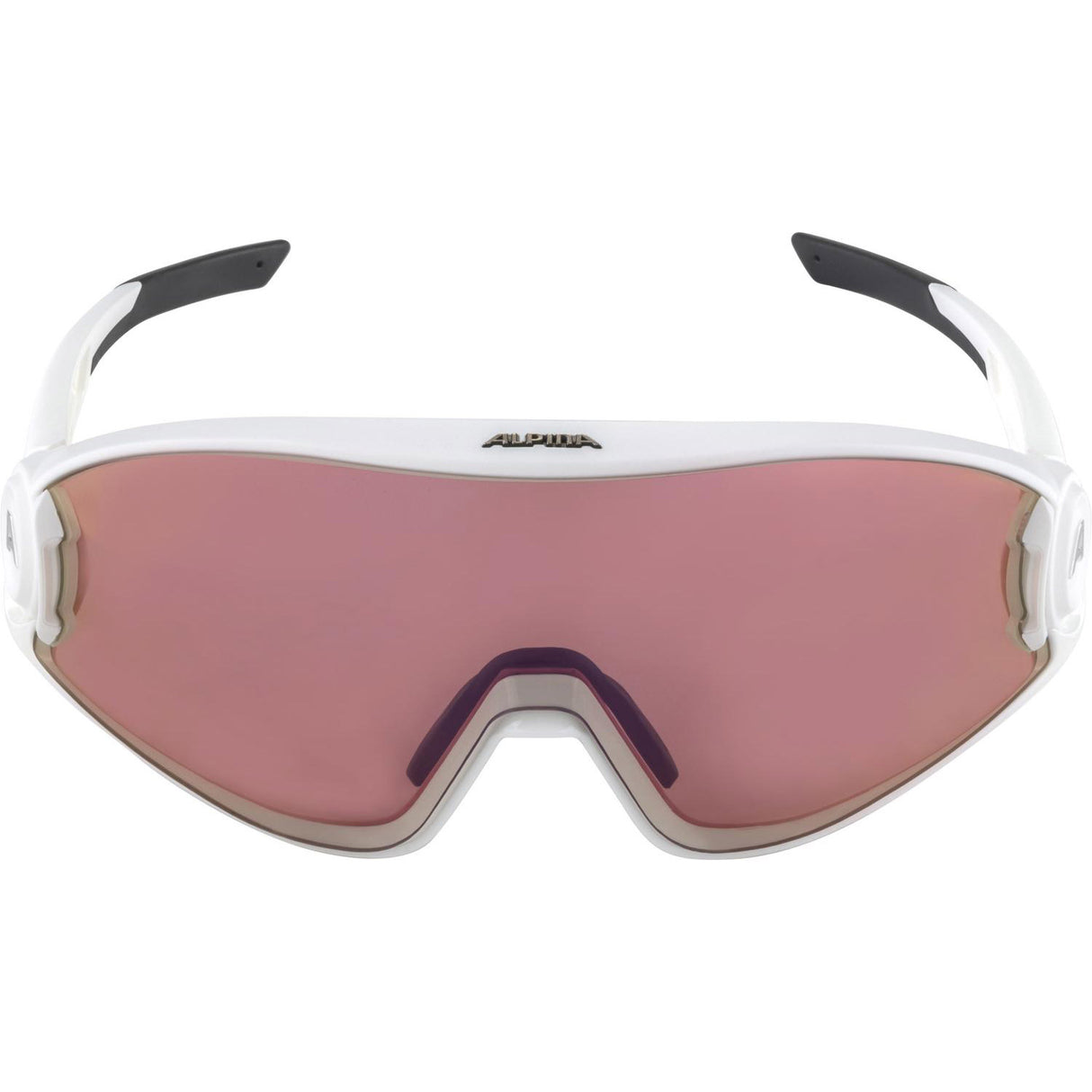 Lunettes de vêtements de sport olympiques 5W1NG QV WHITE MATT RED MIRROR CAT.3