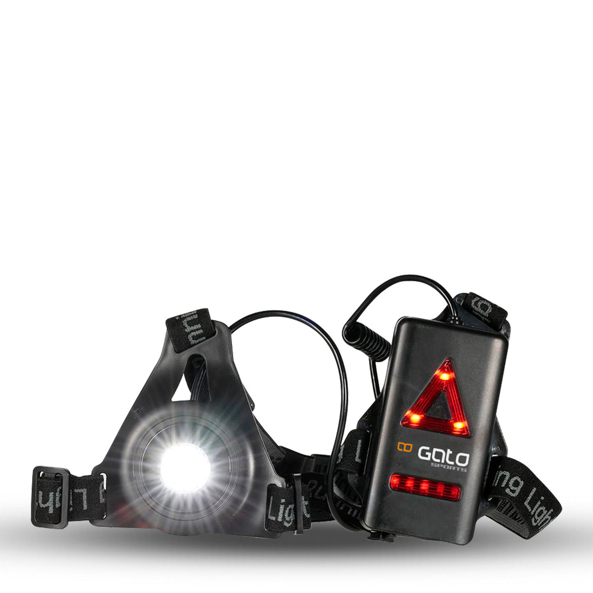 Outwet High-viz Chest Light USB Black One Størrelse