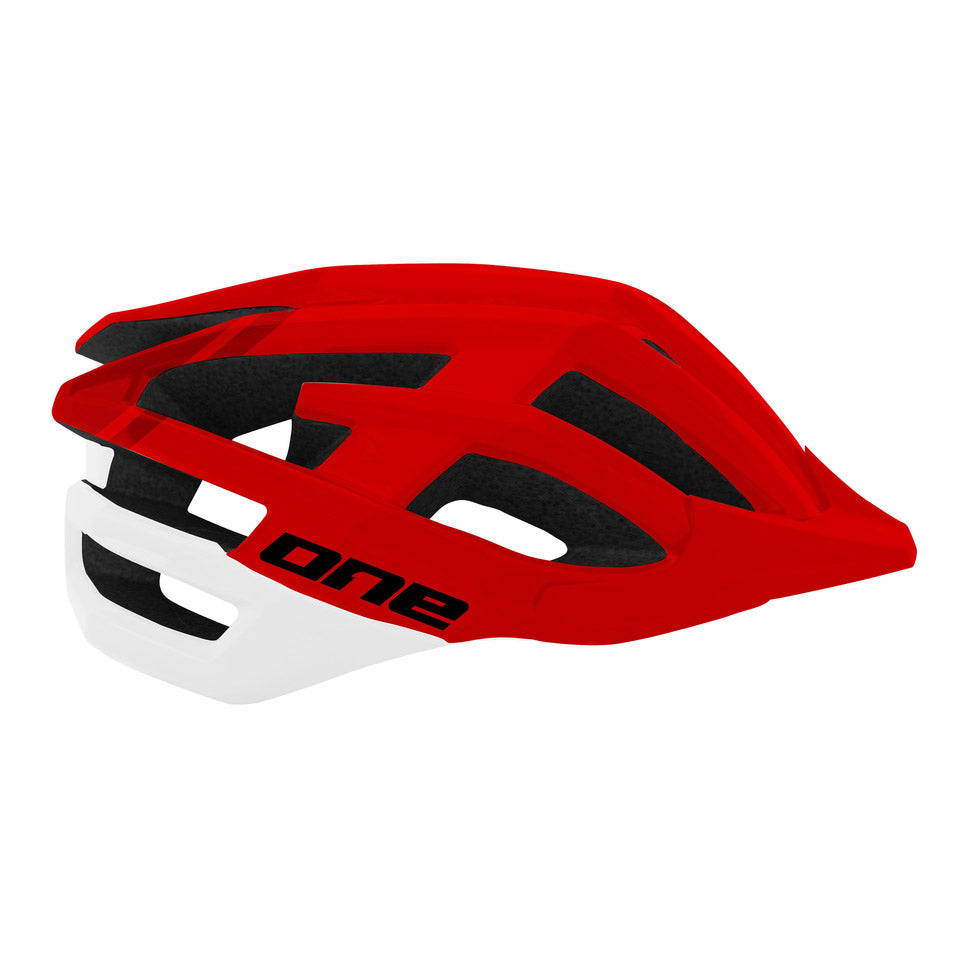 Ein Helm MTB Race S M (54-58) Rot Weiß