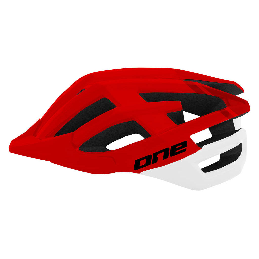 Ein Helm MTB Race M L (57-61) Rot Weiß