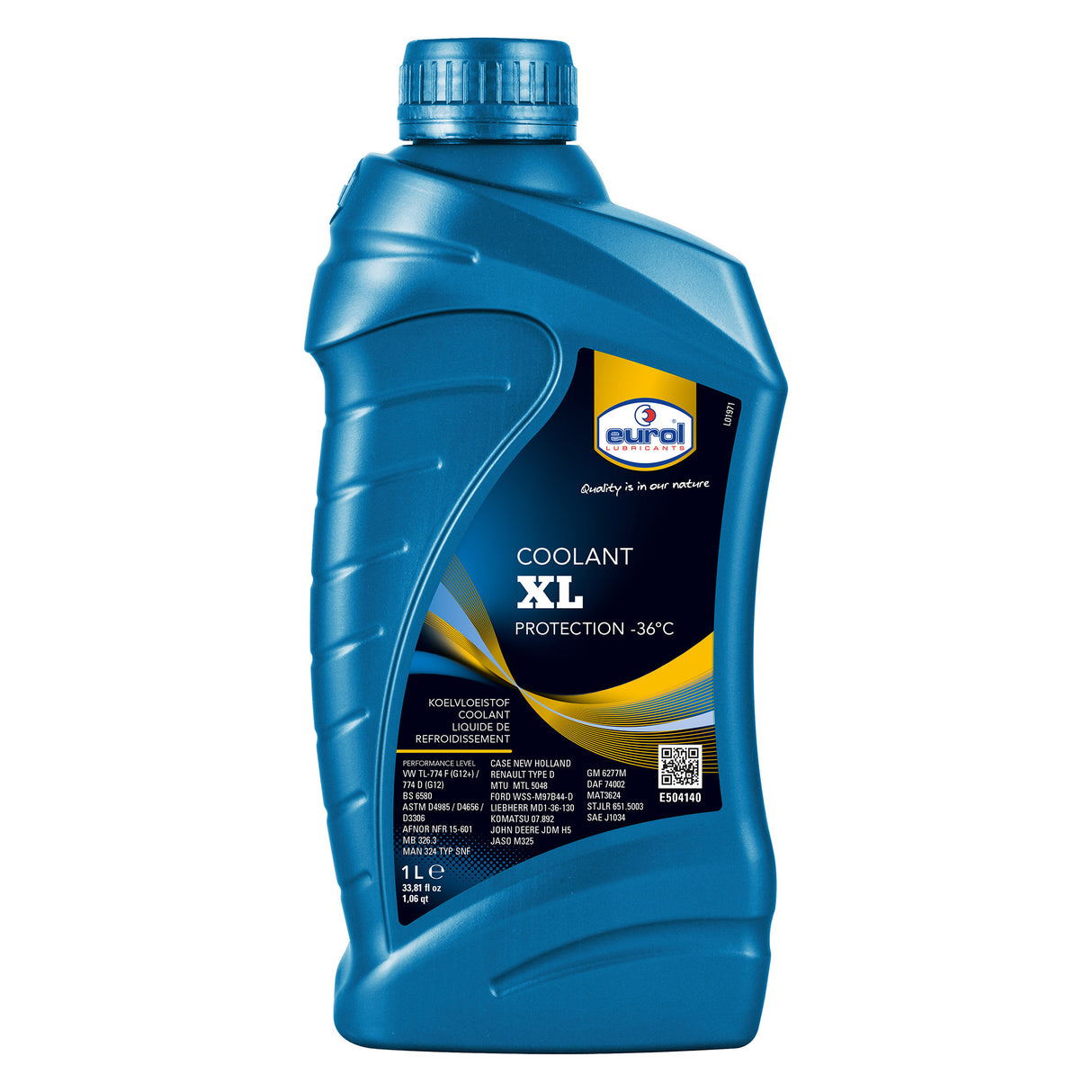 Eurol Koelvloeistof 1-liter XL Coolant -36graden vouwband TL-VW 774