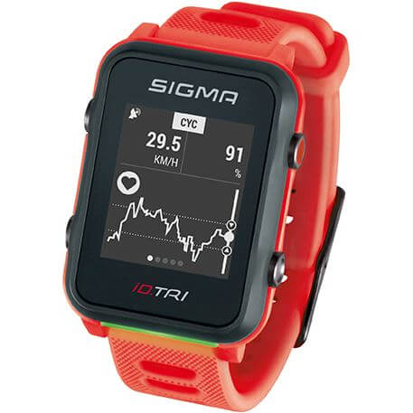 Sigma id.tri néon rouge basique zs harts gps acti ant + ble + capteur