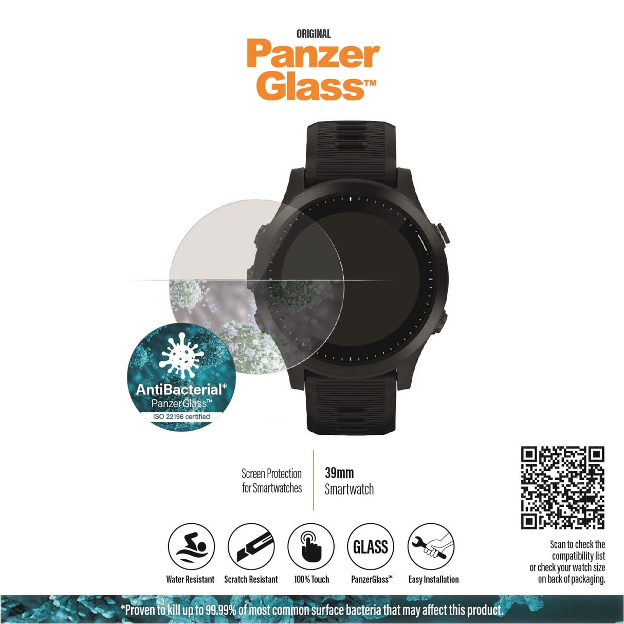 Panzerglass Panzeglasss Smartwatch 39mm skærmbeskytter