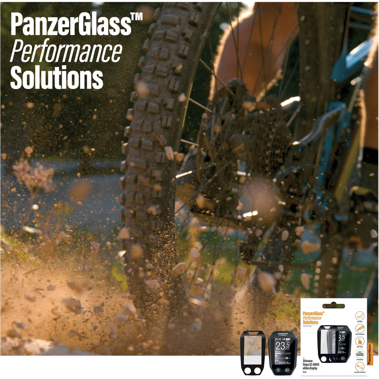 PanzerGlass Shimano Steps E6010 screenprotector ontspiegeld