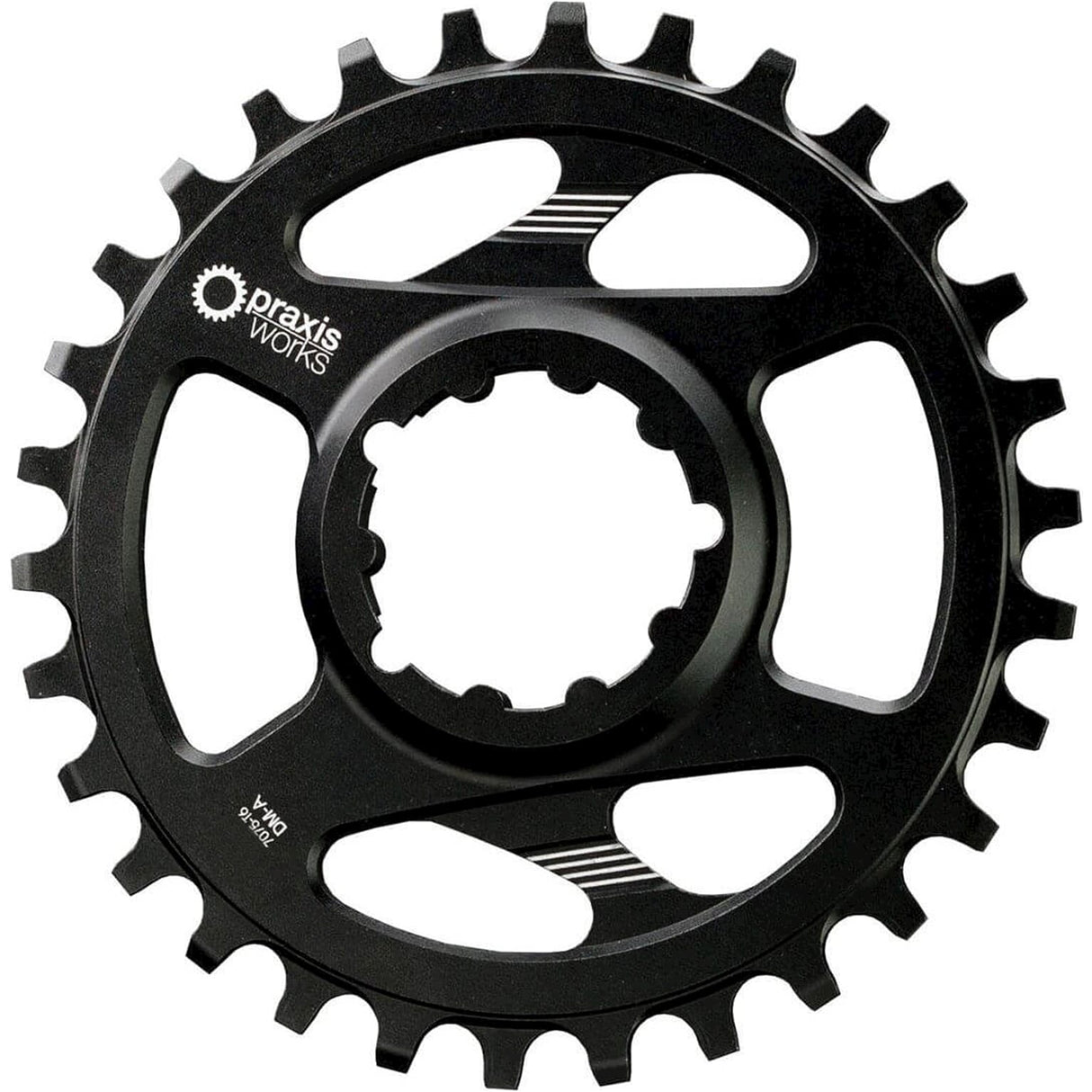 Łańcuch Praxis TOP 1X MTB DM (A) 36T 3 mm offset fala czarna