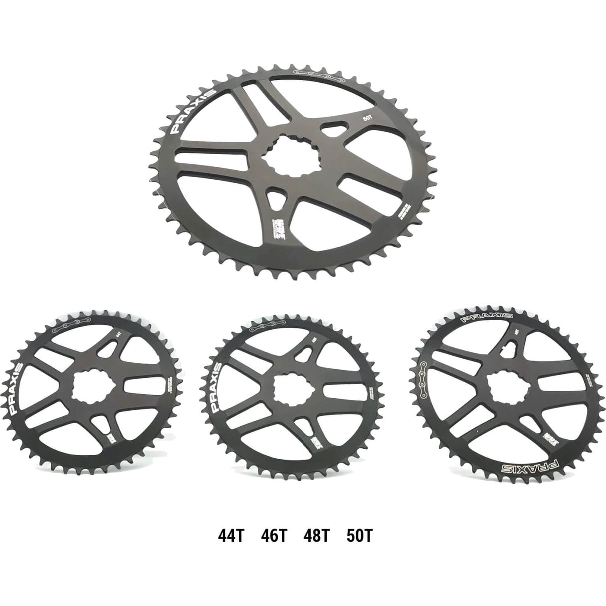 Praxis Kettingblad 1x Road DM 46t zwart