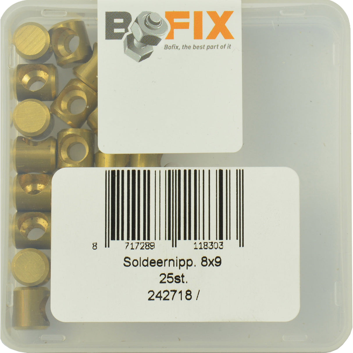 Bofix Soldernipple 8x9 (25st)