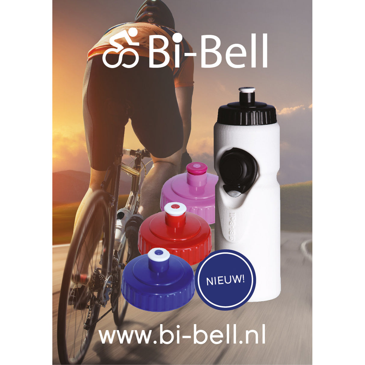 Saccon Bidon con Bel White Blue 750ml