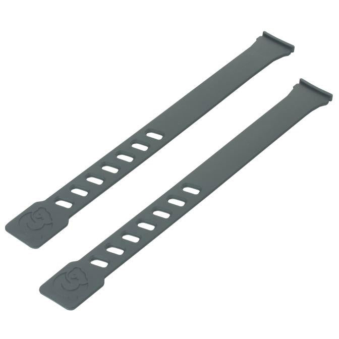 Set of foot straps anthracite gray