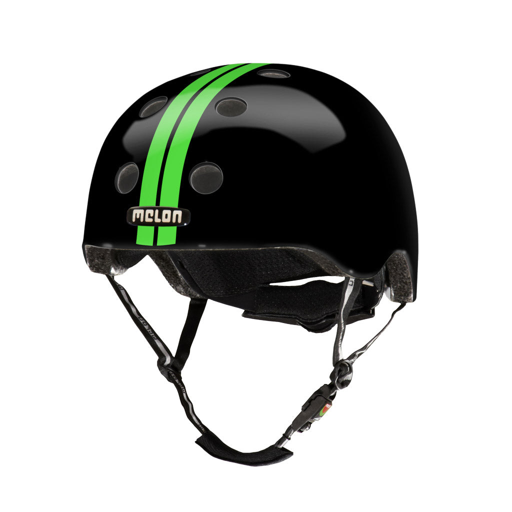 Casco urbano de bicicleta activa Tamaño verde negro 52-58 cm