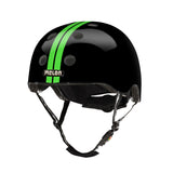 Vëlo Helm urban aktiv Black Green Gréisst 46-52 cm