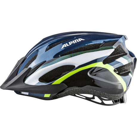 Olympischer Sportbekleidung Helm MTB 17 Darkblue-Neon 58-61