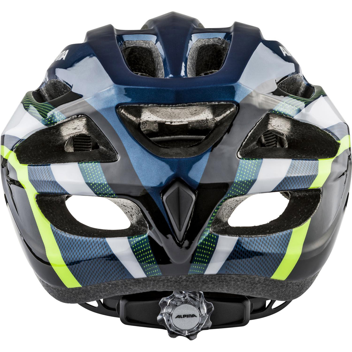 Olympisk sportkläder Helm Mtb 17 DarkBlue-Neon 58-61