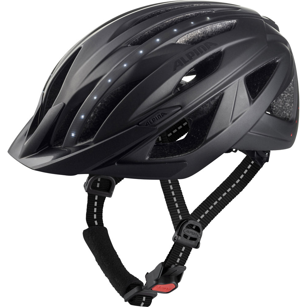 Olympic Sportswear Helm Haga Led Black Matt 51-56