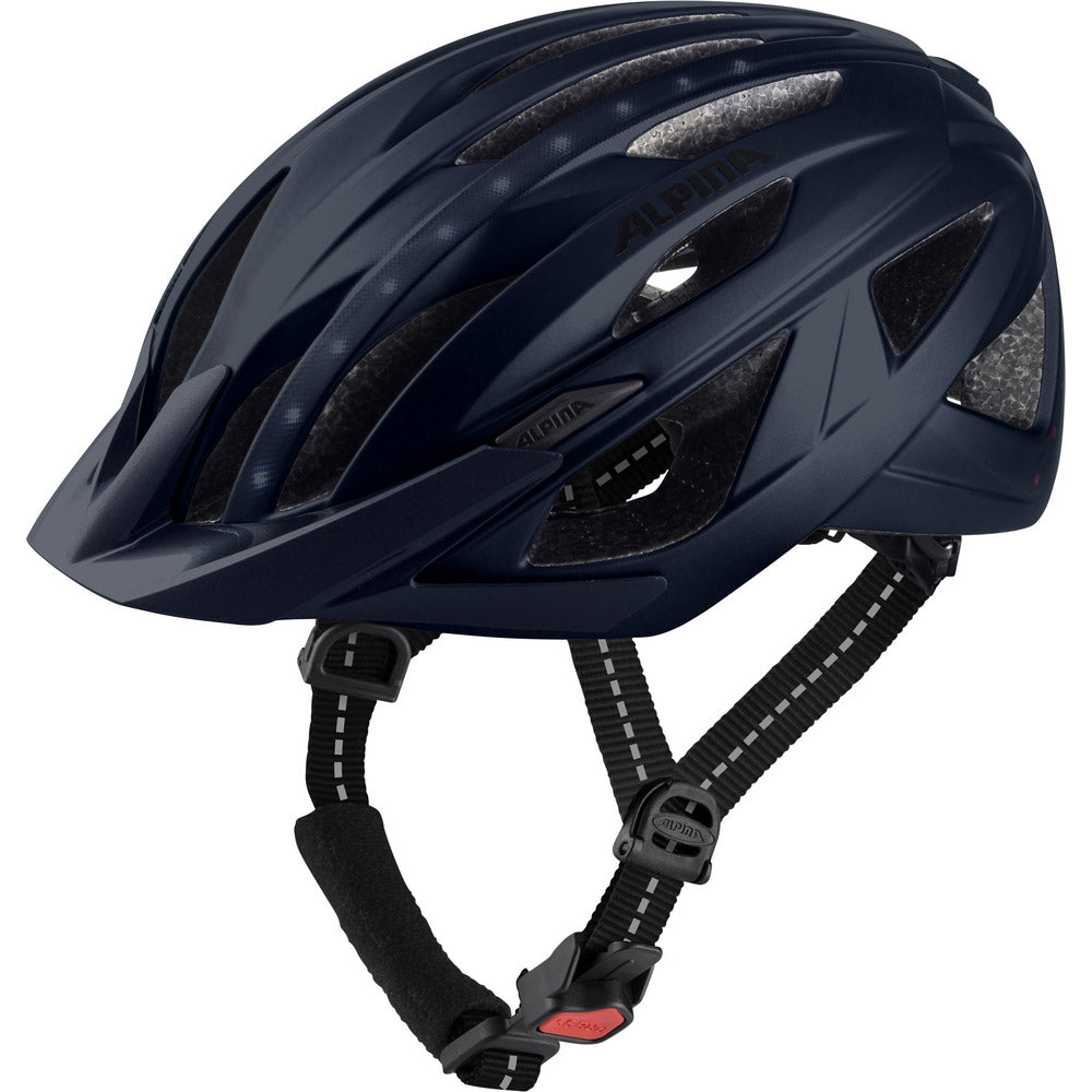 Olympesch Sportswear Helm Haga huet Indigo Matt 51-56 gefouert