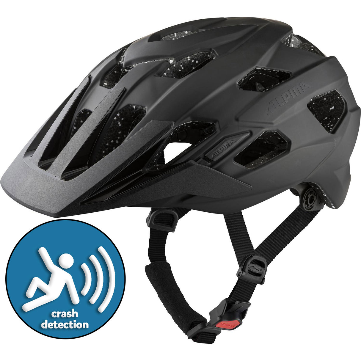 Olympisk sportstøj Sport MTB Helm Anzana Tocsen 52-57 Matt Black