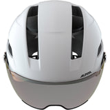 Olympesch Sportswarsport Sport urban Helm Soho Visor v 52-56 Mat Wäiss