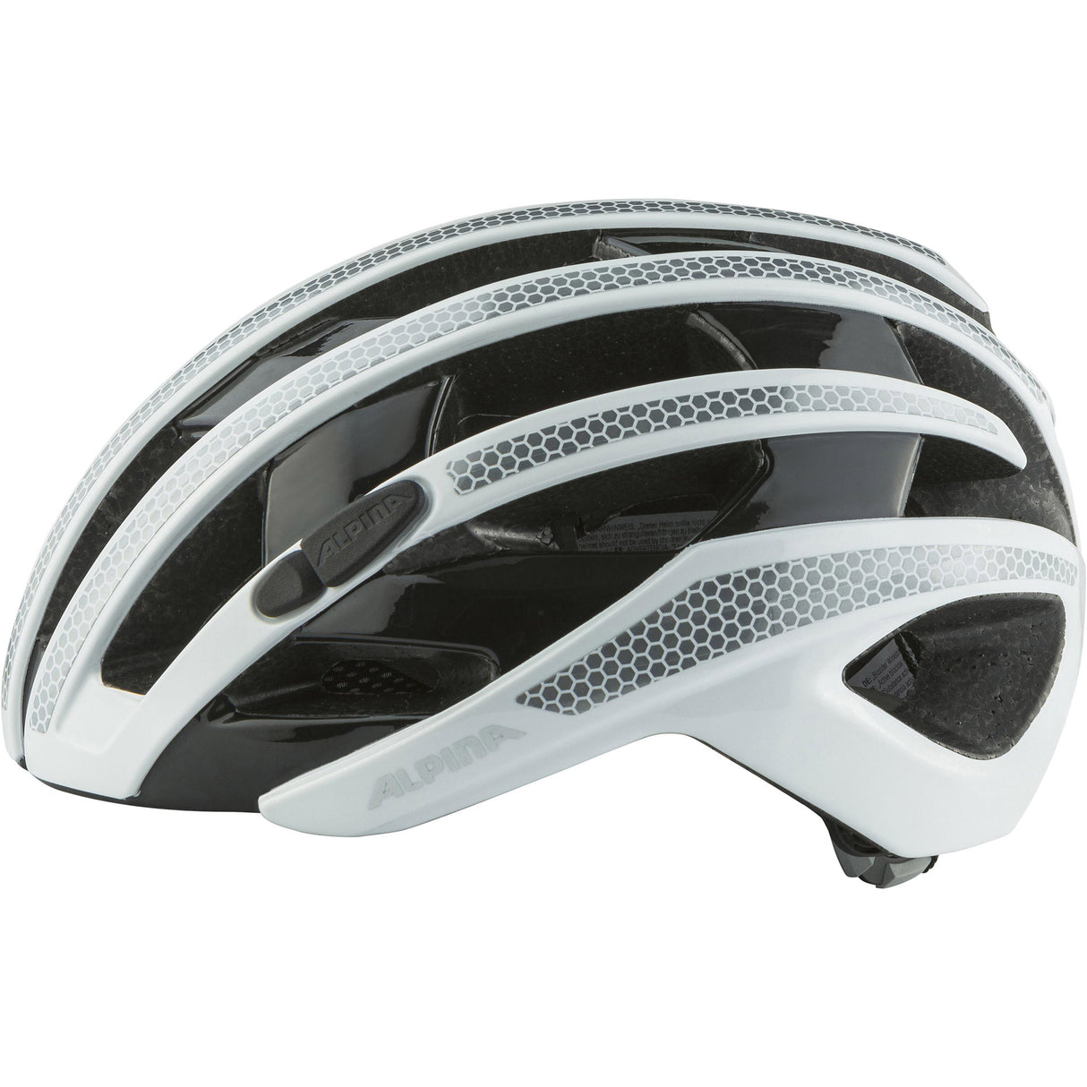 Casque de course sportive des sports de sports olympiques Ravel REFLENCE 51-56 GLOSS BLANC