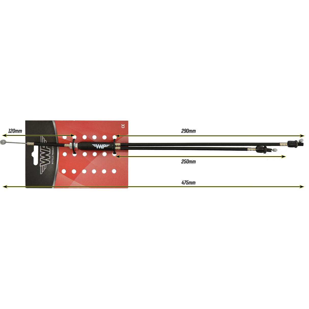 VWP VWP over bremsekabel CPL. M stelb. 475mm svart freestyle