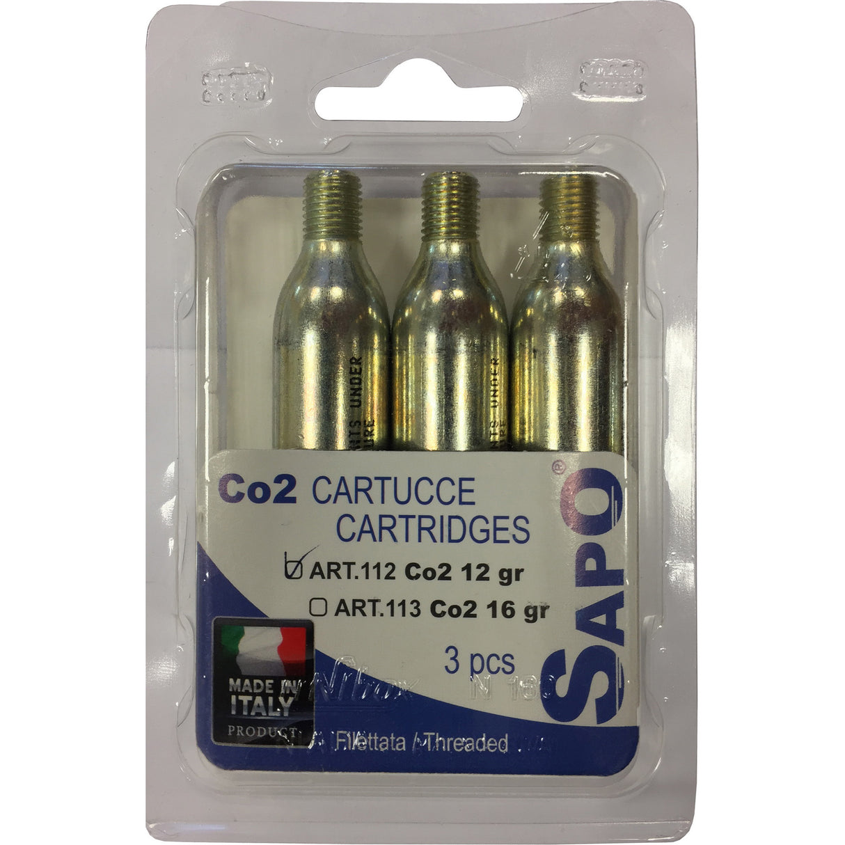 SAPO AIR MATERS (3) 12gr. CO2 blister