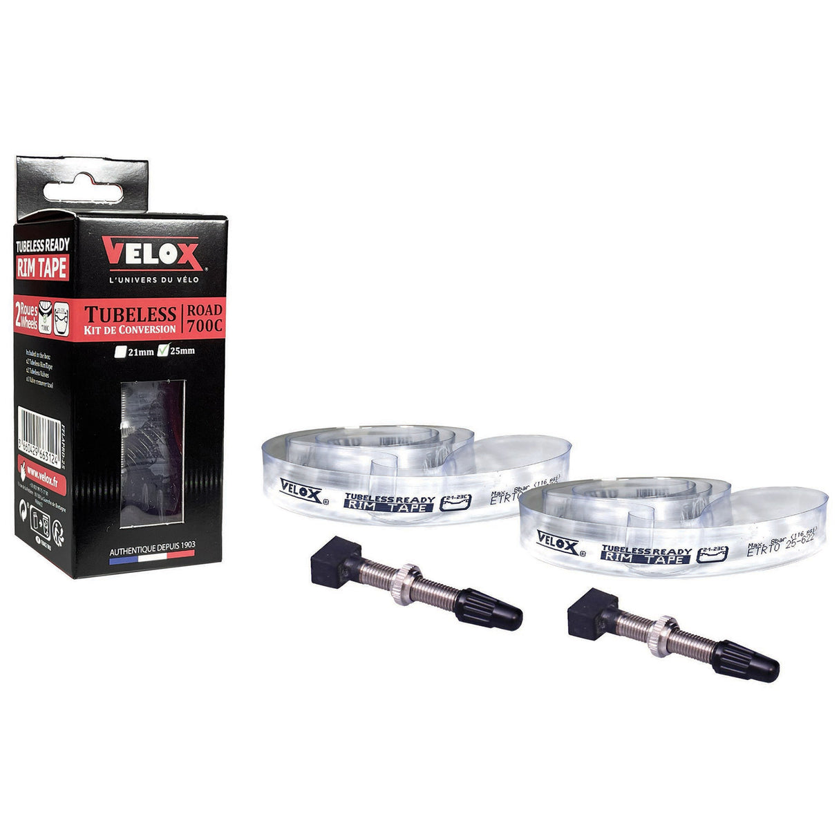 Nastro per cerchioni in velox Protezione delle perdite 622 | Fv sv | 40mm | Kit